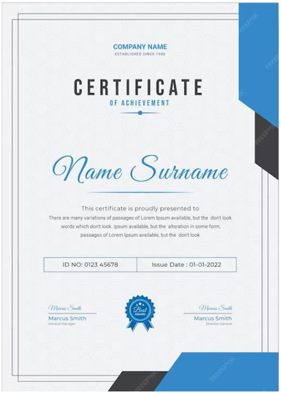 сертификат 1